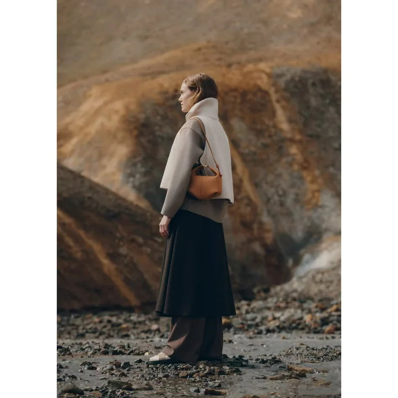 Sac Déjeuner Portable Femme 2025 Texture Haut de Gamme Sac à Main Niche Bandoulière Bento Sac en Bandoulière Traversante Sac Trajet Quotidien Femme.