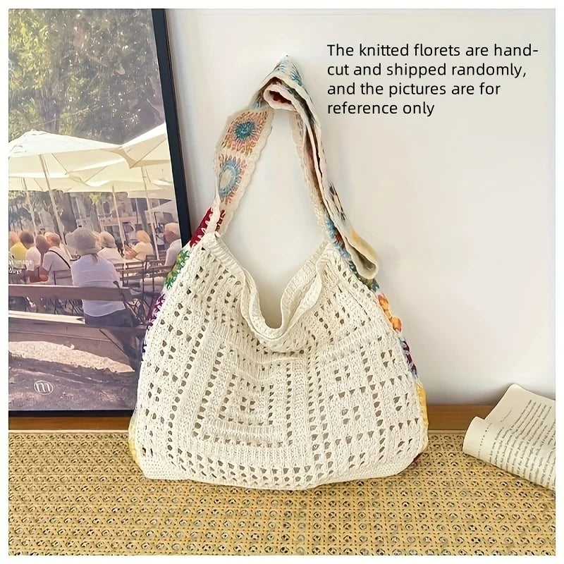 Sac bandoulière bohème en effet crochet, ultra tendance. Parfait pour un look festival ou casual. Livraison rapide AliExpress.