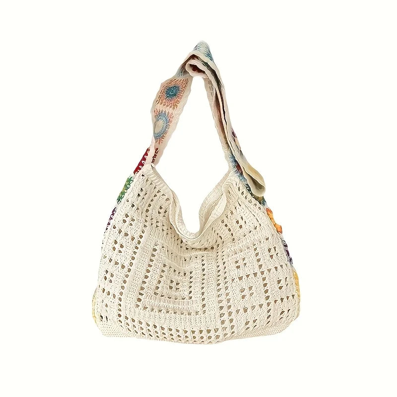 Sac bandoulière bohème en effet crochet, ultra tendance. Parfait pour un look festival ou casual. Livraison rapide AliExpress.