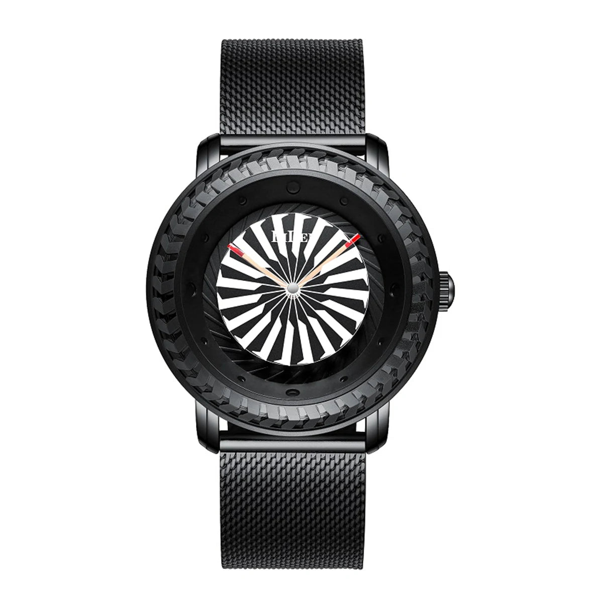 Montre pour femmes au design créatif et mode, avec aiguille des secondes personnalisée en forme d’éolienne, montre quartz décontractée et étanche.