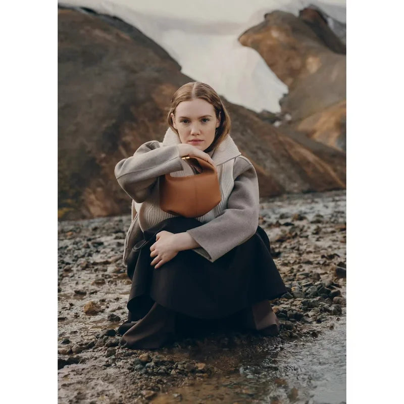 Sac Déjeuner Portable Femme 2025 Texture Haut de Gamme Sac à Main Niche Bandoulière Bento Sac en Bandoulière Traversante Sac Trajet Quotidien Femme.