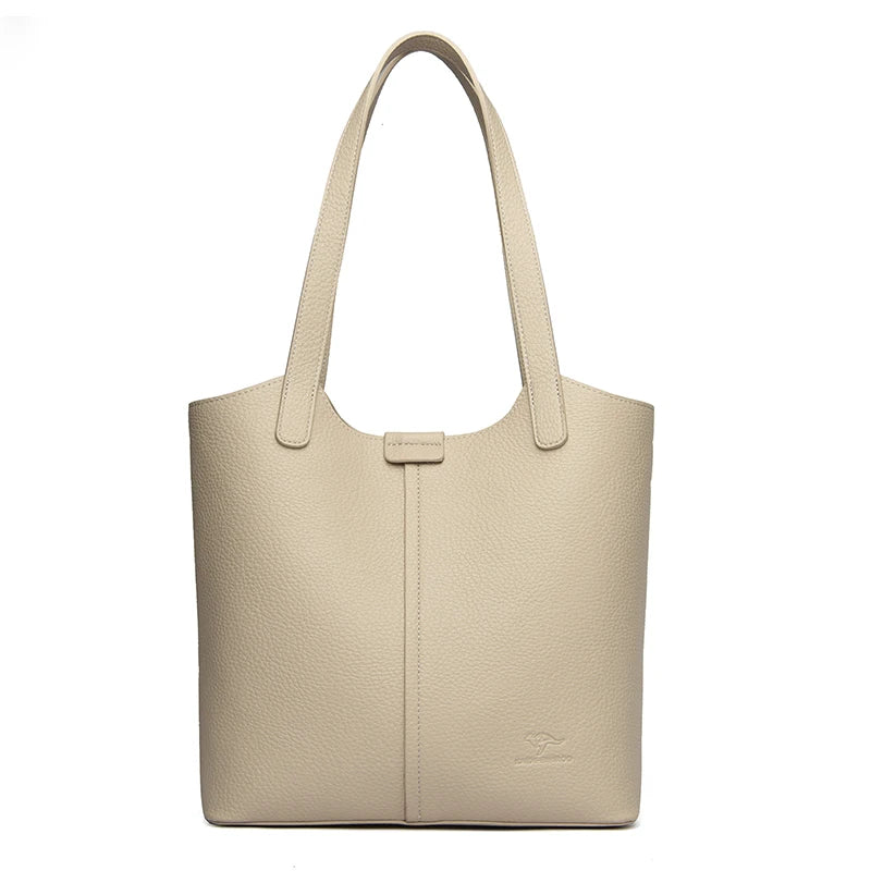 Sac à main en cuir PU pour femmes, grand tote carré, bandoulière polyvalente et mode.